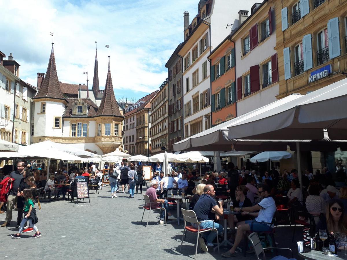 La Crique De L'Evole Appartement Neuchâtel Buitenkant foto